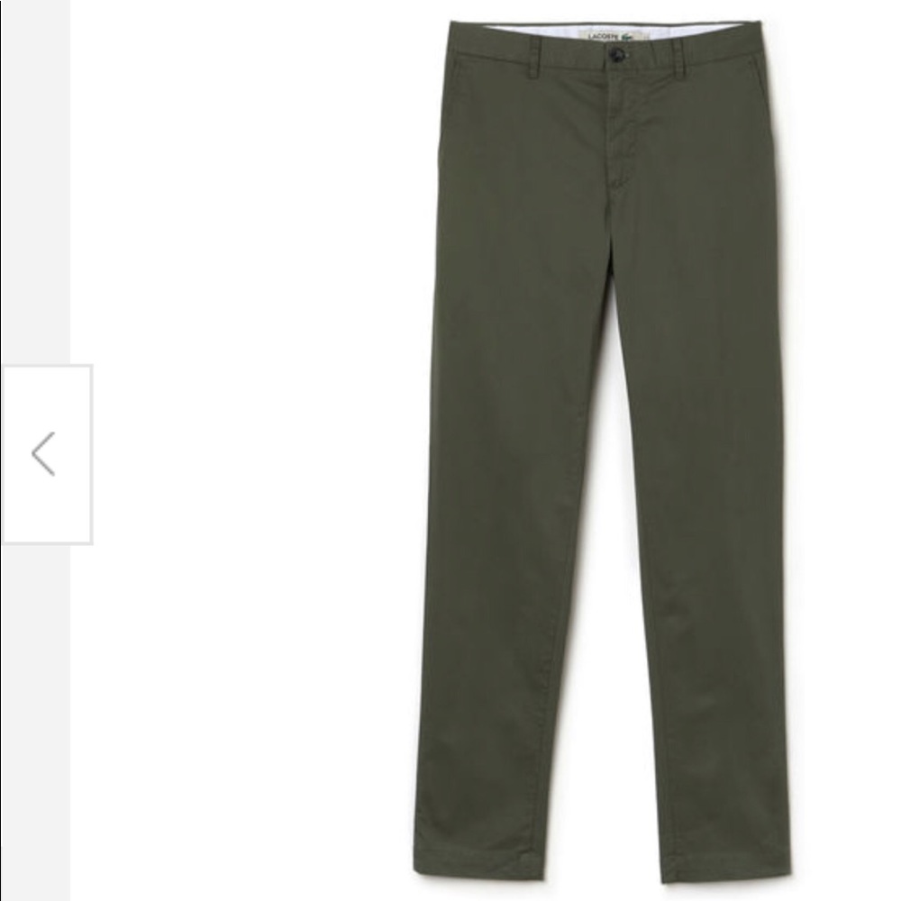 MEN'S SLIM FIT LACOSTE CHINO PANTS IN TWILL